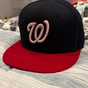 Navy and Red Washington Nationals Baseball Cap
